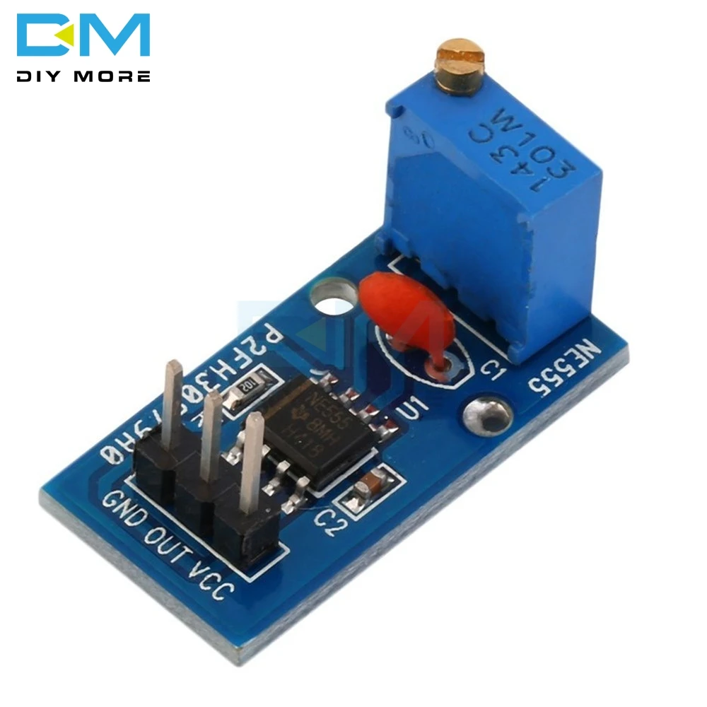 Регулируемый резистор NE555 генератор частоты импульса модуль для Arduino Smart Car 5в 12в