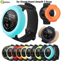 colorful protection cover case for xiaomi huami amazfit 3 verge smart watch accessories soft silicone frame shell durable slim