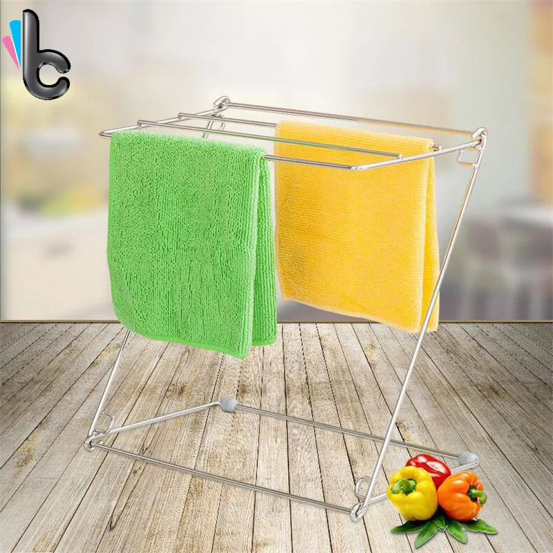 Кухонные складные полки Тряпичные стеллажи сушильные из нержавеющей стали