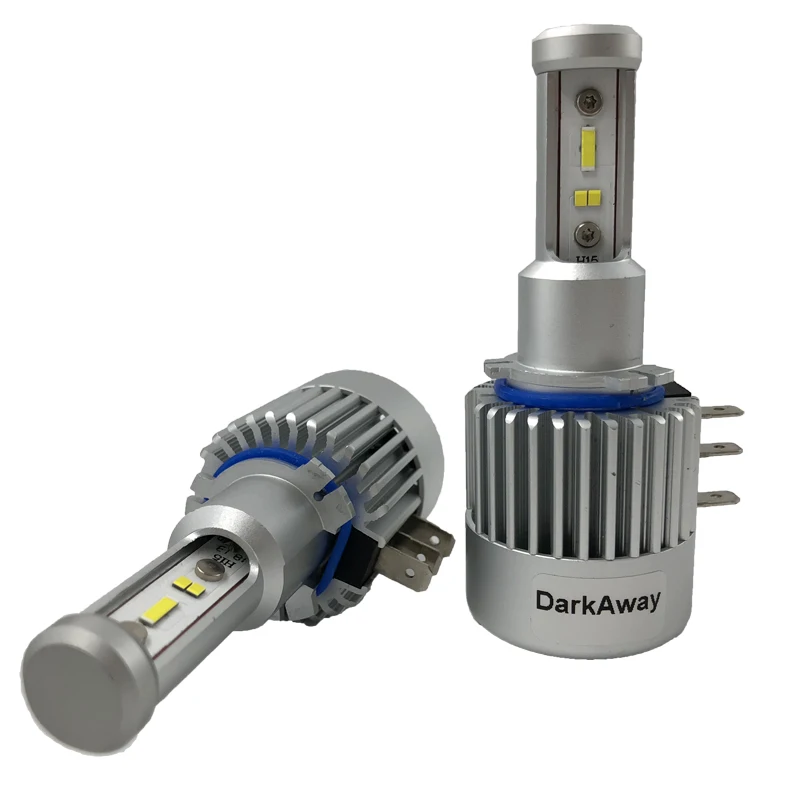 DarkAway H15 LED Headlight Bulbs Super Bright White 60W 8000Lm Auto High Beam Lamp 100% Error Free Plug Play