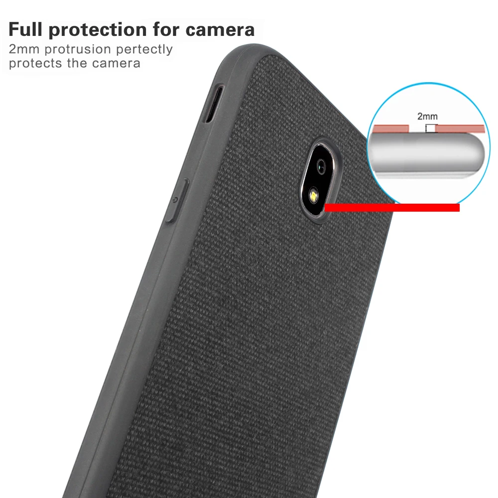 Mobile Phone Cloth Case For Samsung Galaxy J5 2017 J530FM Euro Version 5.5inch Silicone Soft Edge Cover |