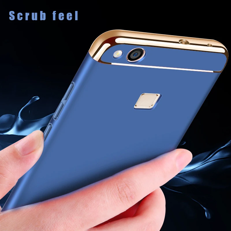 Роскошный чехол для Huawei p10 lite / nova с защитой 360 жесткие поликарбонатные Чехлы 3 в 1