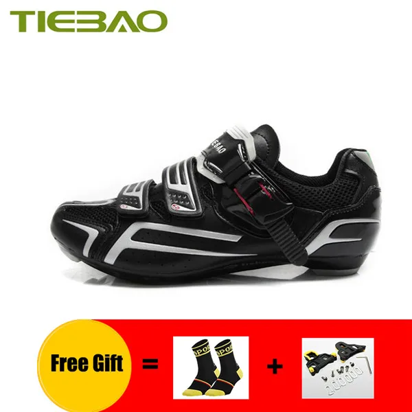 Cleats for 1268 B Tiebao/Обувь для велоспорта; sapatilha ciclismo; самозакрывающиеся дышащие дорожные кроссовки для мужчин и женщин; zapatillas ciclismo carretera - Цвет: Cleats for 1268 B
