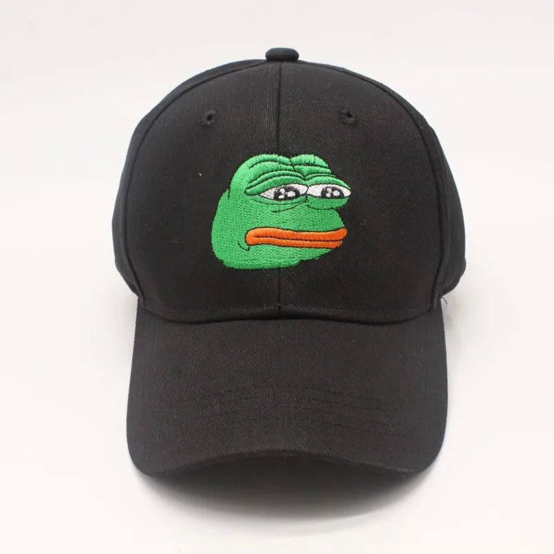 Sad Kermit Кепка лягушка Pepe Feels Bad Man вышивка солнцезащитная Хип хоп бейсбольная Snapback