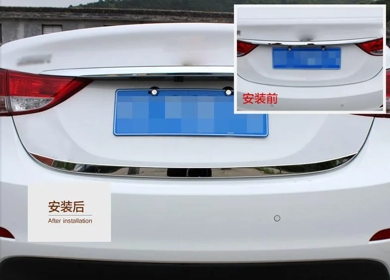 Накладка на заднюю дверь багажника задняя крышка для Hyundai Elantra Sedan 2011 2015|Наклейки
