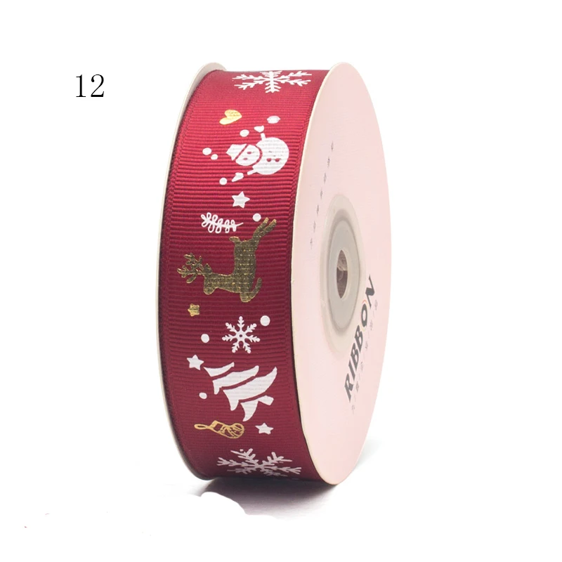 Высокое качество 25yard Рождество ленты, украшения для подарка, упаковка лента для Chiristmas подарок