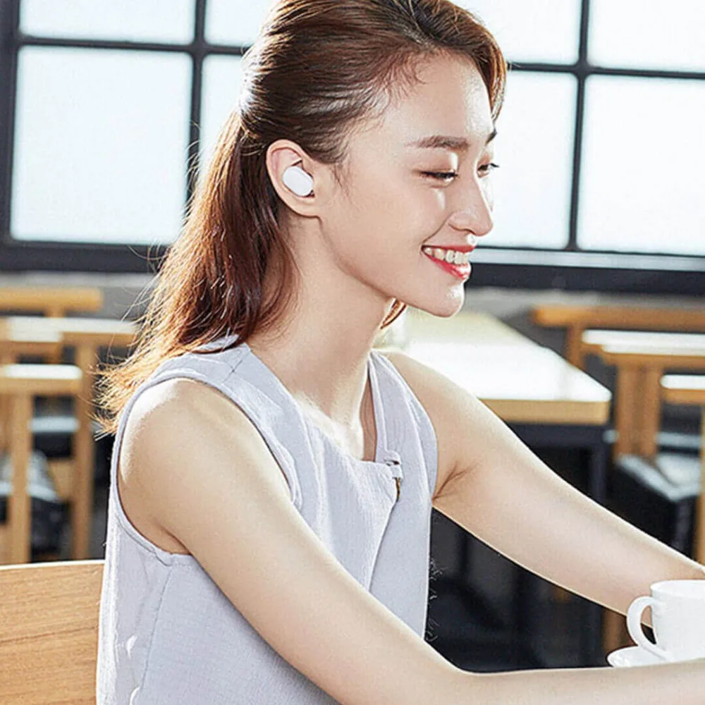 Беспроводные стереонаушники Xiaomi TWS AirDots Bluetooth гарнитура с микрофоном молодежная