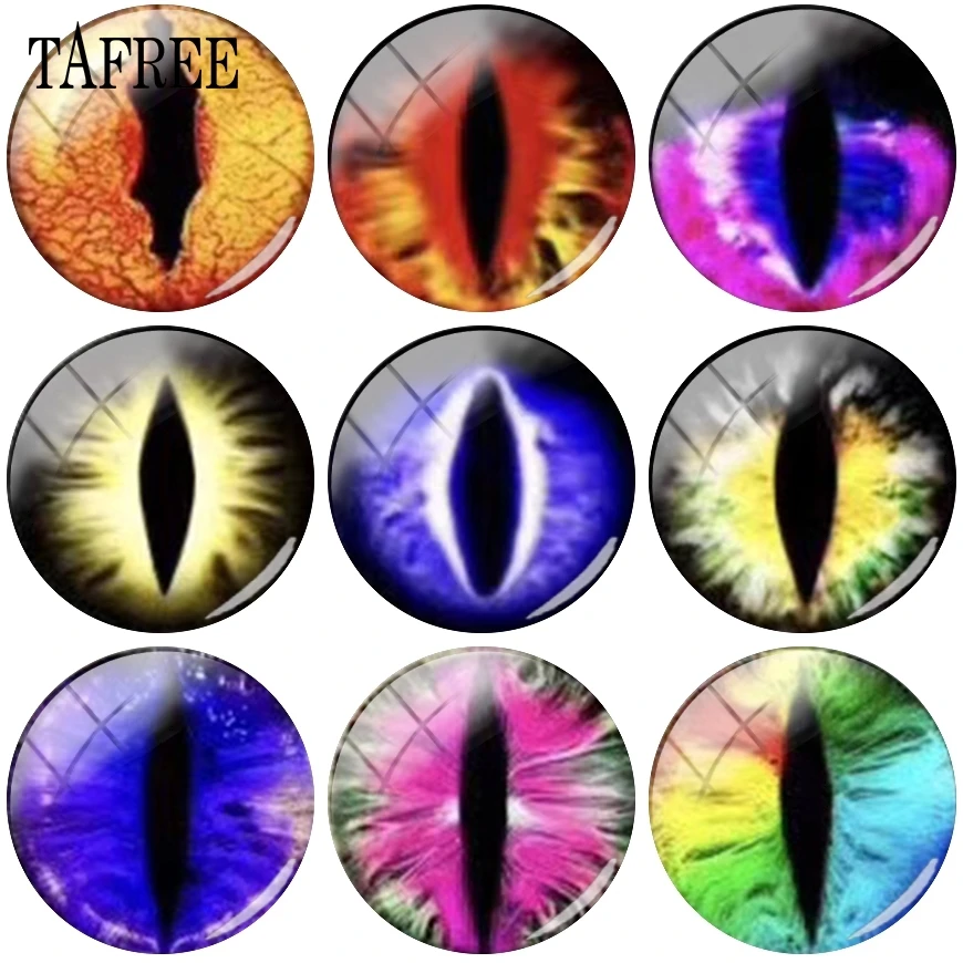 Стеклянные бусины TAFREE Evil Eyes 12 18 мм купольная основа для кабошона фурнитура