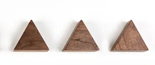 Triangle Beech Вешалка Деревянная петли подвесные для ткани, кухонные аксессуары и офисные принадлежности - Цвет: Triangle Beech