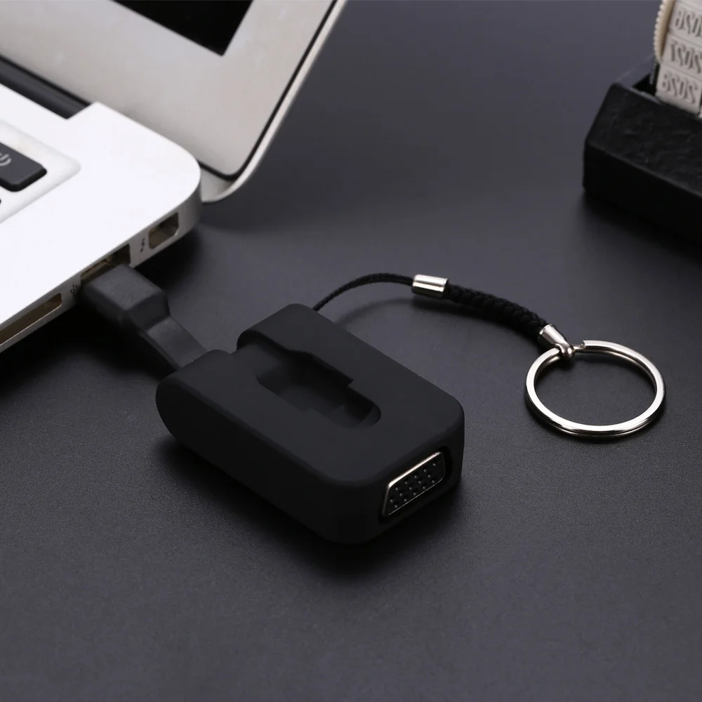 Переходник с порта видеодисплея типа C на VGA Регулируемый переходник Type HDMI 4K