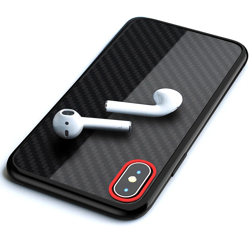 Ультратонкий чехол из углеродного волокна для iPhone 6 7 8 X|Бамперы| |