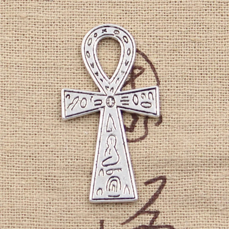 

6pcs Charms Egyptian Ankh Life Symbol 39x21mm Antique Making Pendant fit,Vintage Tibetan Silver color,DIY Handmade Jewelry