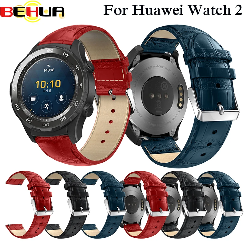 Сменный ремешок из натуральной кожи для часов Huawei Watch 2 смарт-ремешок браслет Correa