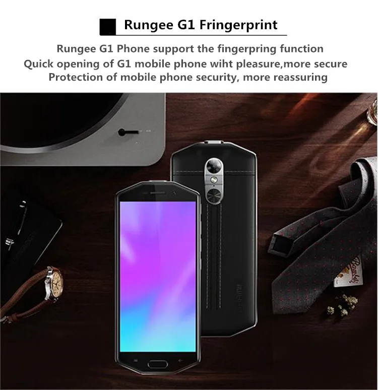 Rungee G1 мобильного телефона Fringerprint, 3 Гб оперативной памяти, Оперативная память 32GB Встроенная память 5,5 дюймов 16MP SOS 4000 мА/ч, Батарея 4 ядра два светодиодный светильник 4 ядра телефона