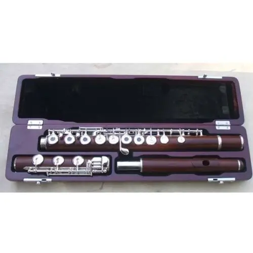 

HIGE-GRADE concert rosewood flute kit B foot OPEN hole for professional fluter