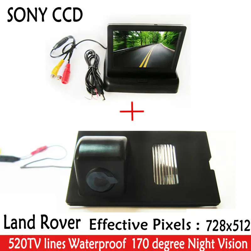 CCD SONY автомобильная парковочная камера заднего вида с монитором 4 3 дюйма +