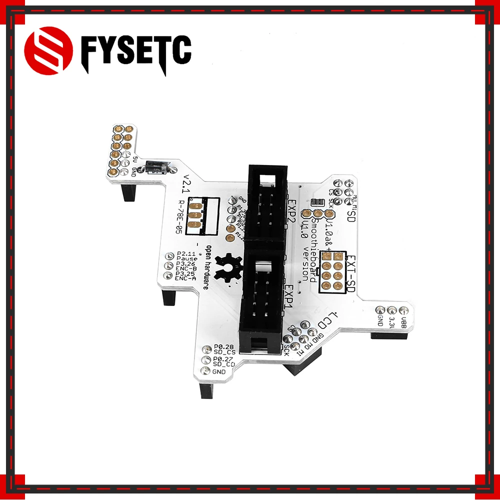 3D принтеры Запчасти Smoothieboard 5X V1.1 плата Full Графический ЖК дисплей модуль адаптера