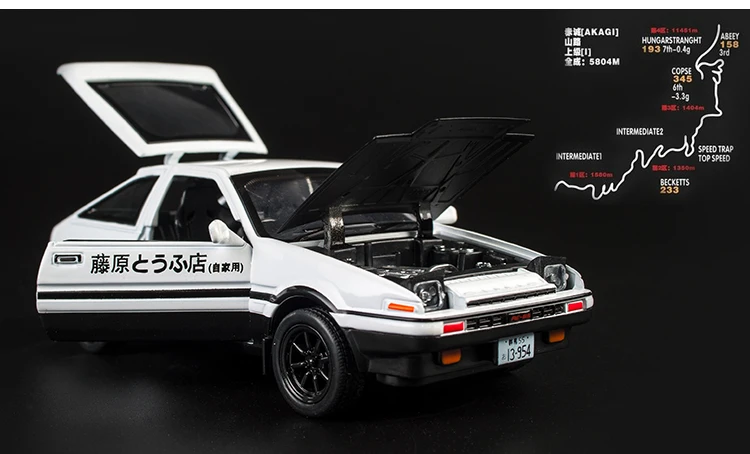 KIDAMI 1:28 Сплав оттягивающийся под давлением AE86 модель автомобиля MINIAUTO день детей Подарки Форсаж Miniatura звуковой светильник