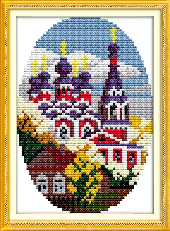 Четырехсезонная вышивка крестиком Набор для вышивки aida 14ct 11ct с напечатанным фото
