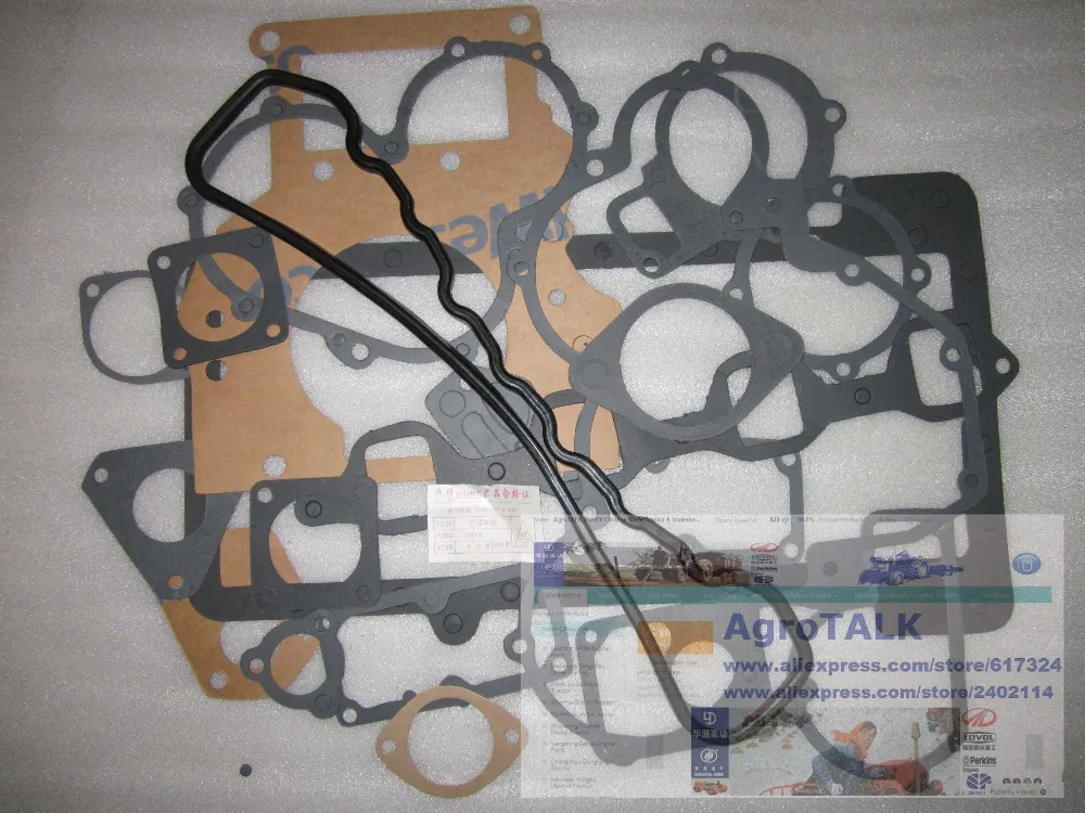 set of engine gasket kit as showed for JIANGDONG 490 495T engine