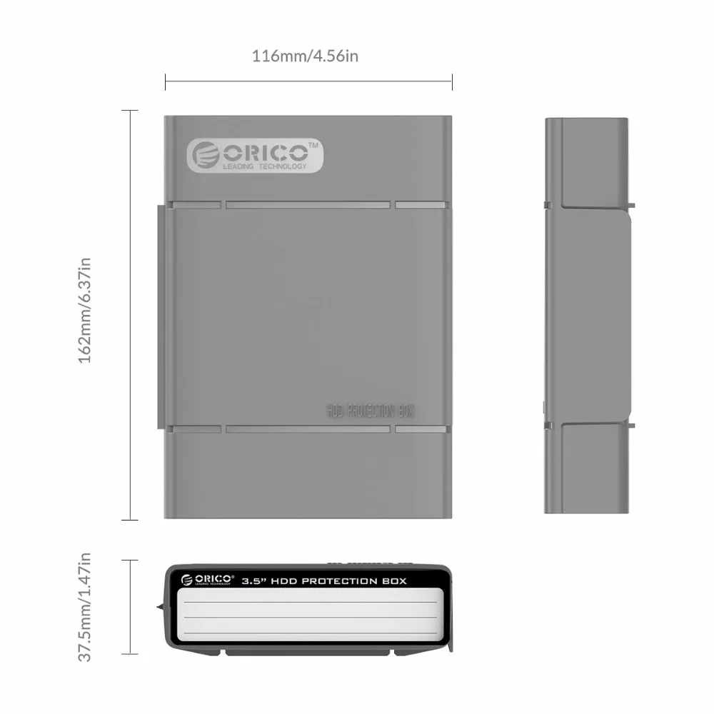 ORICO 3.5 inch Hard Drive Protective Box External HDD Storage Case Cover with Mark Label Multi-disk | Компьютеры и офис