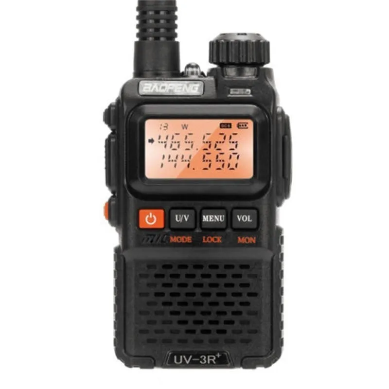 BaoFeng двухканальные рации UV-3R плюс портативный UHF VHF UV 3R CB радио VOX Dual Band фонарик мини