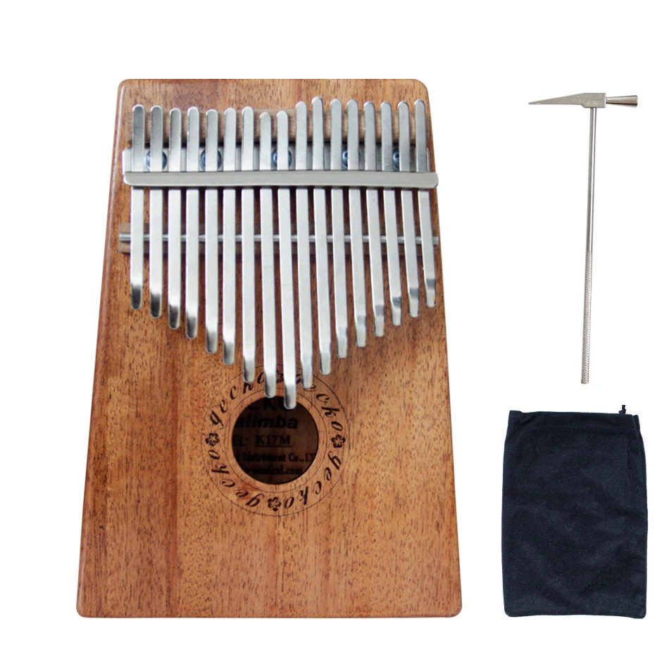 

New 17 Key KALIMBA Mahogany body Thumb Piano free shipping