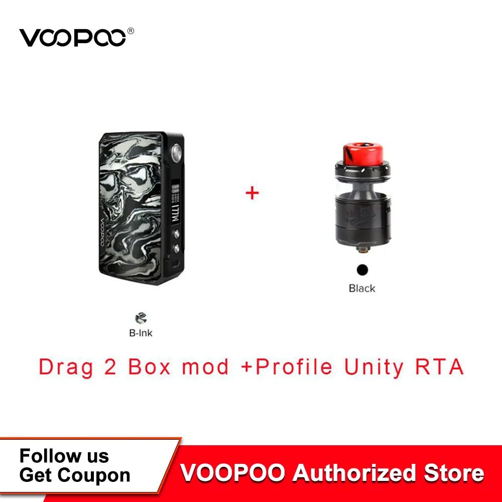VOOPOO DRAG 2 TC бокс мод 177W контроль температуры коробка электронная сигарета Vape Fit 3 5