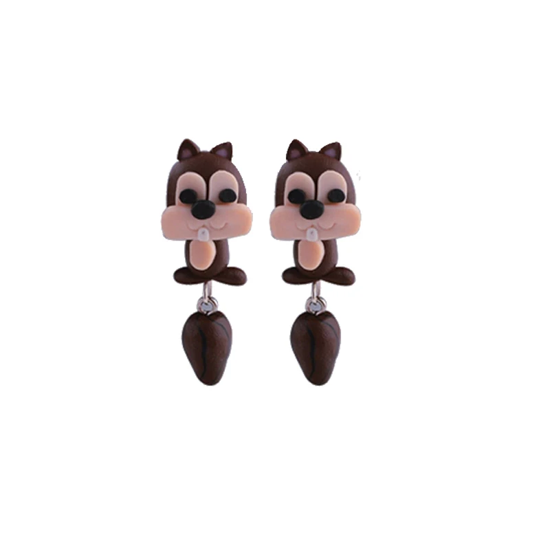 Новый 100% ручной полимерной глины милый кот Red Fox Прекрасный Panda белка Тигр