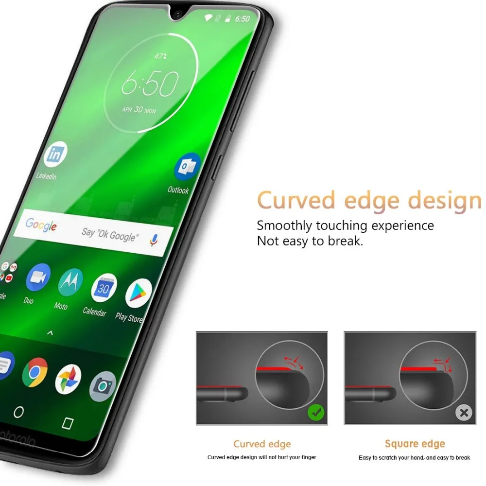 Для Motorola Moto G7 плюс Экран протектор Закаленное Стекло Защитная пленка для мотора