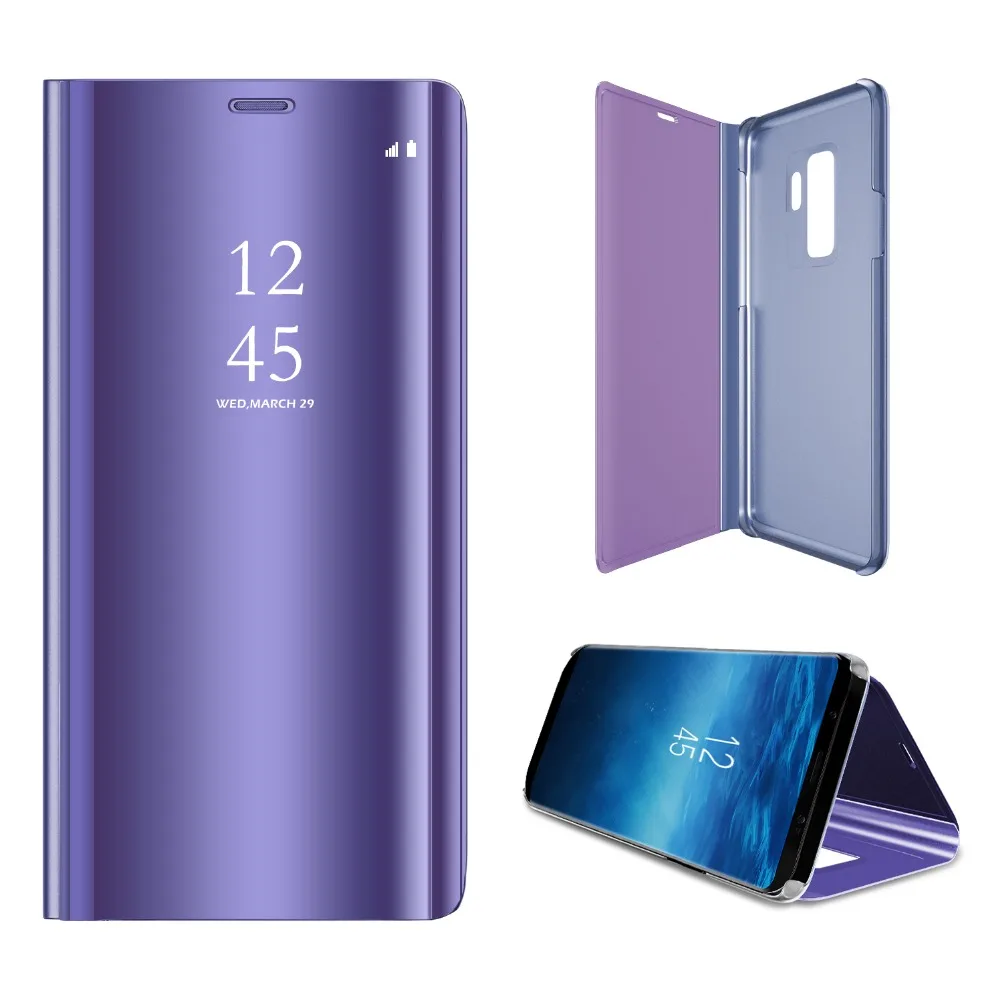 Чехол-книжка для Samsung Galaxy S10 Plus S8 S7 S6 Edge Note 8 J3 J530 A520 A7 2017 зеркальный | Мобильные