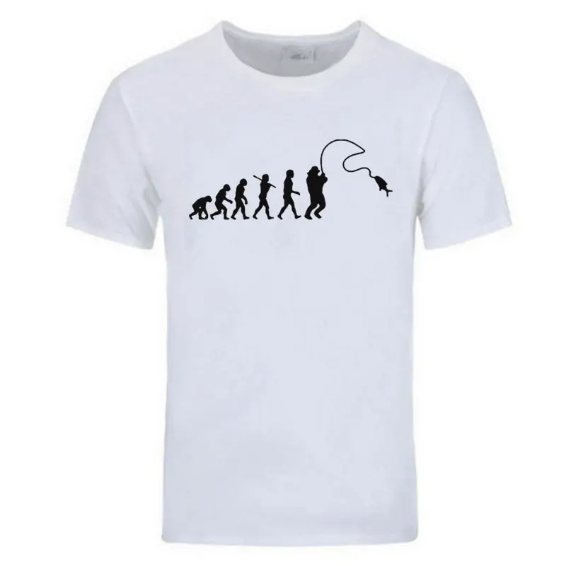 Футболка мужская Evolution Fishinger круглый вырез шутка рыбы лето футболки с карпом |