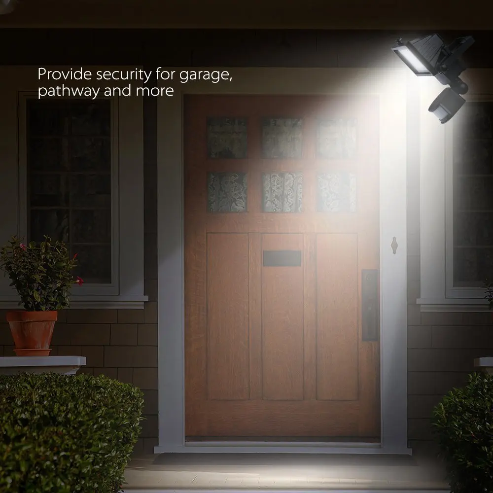 100 светодиодный датчик движения на солнечной энергии светильник с панелью