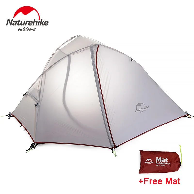 NatureHike двухслойная палатка 2 человека Сверхлегкая 20D силиконовая непромокаемая