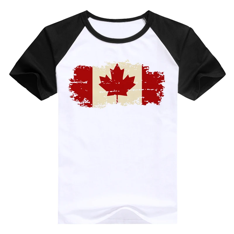 Мужская футболка с Кленовым листом хлопковая Футболка канадским флагом и