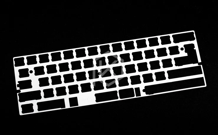 60% анодированная алюминиевая механическая клавиатура прочная задняя пластина с