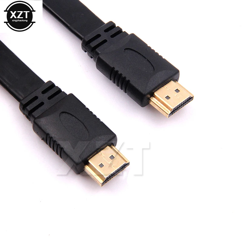 Новинка V1.4 HDMI совместимый кабель AV Аудио Видео гибкая лента плоский 3D 1080p