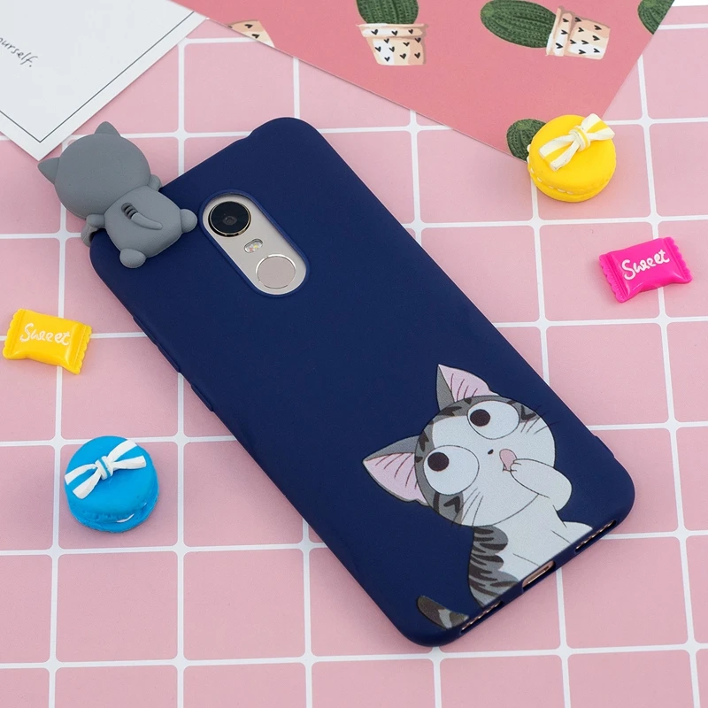 3D Toys Silicone Case For Xiaomi Redmi 5 Plus 5.99 inch Soft Cartoon Back Cover Xiomi Bumper |