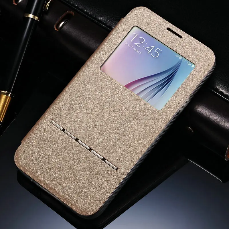 TANZ чехол с окошком для экрана Дисплей флип из ТПУ Samsung Galaxy S6 G9200 край G9250 S6edgePlus