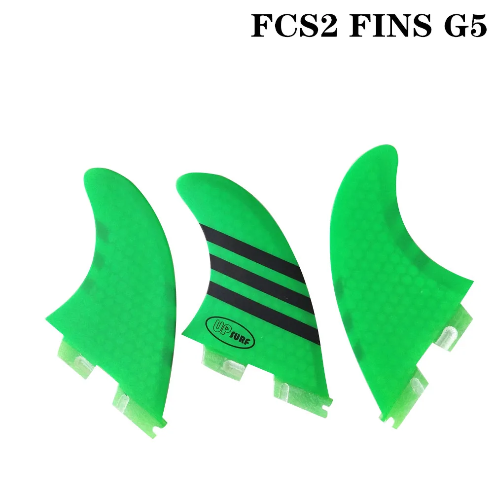 Серф FCSII G5 M Размер доски для серфинга синий/белый/красный/зеленый цвет сотовые плавники три плавника набор FCS 2 плавника Горячая FCS II плавник Quilhas