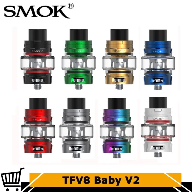 Оригинальный SMOK TFV8 Baby V2 танк 5 мл электронная сигарета распылитель с малышом A1 A2