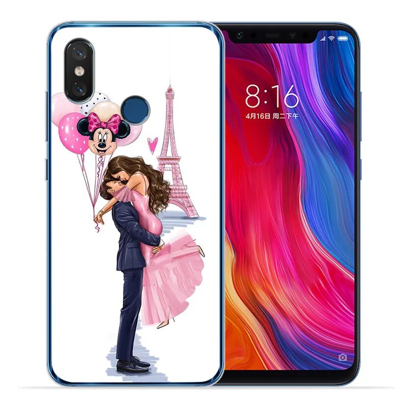 Роскошные для малыша и мамы; queen женщина для Xiaomi Redmi Mi 8 6 A2 Lite 5X 6X A1 6A 4X 4A 5 Plus Note 4 5A Prime Pro крышка чехол Coque Etui - Цвет: 1215