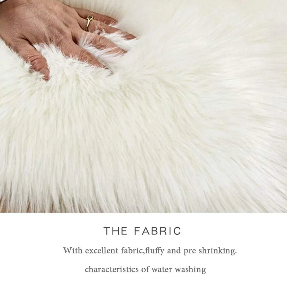 Мягкий пушистый искусственный мех наволочка квадратный стул диван плюшевая