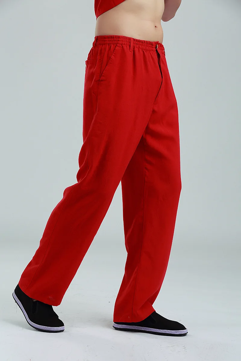 Брюки мужские прямые из хлопка и льна с эластичной талией Размеры M L XL XXL XXXL 2350-12 |