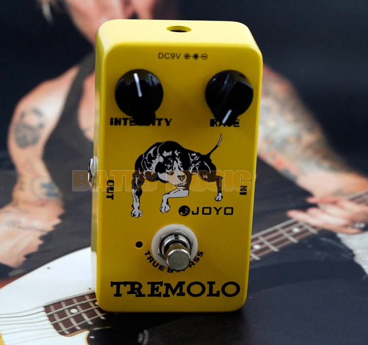 Педаль для гитарных эффектов JOYO Tremolo электрические басовые динамические