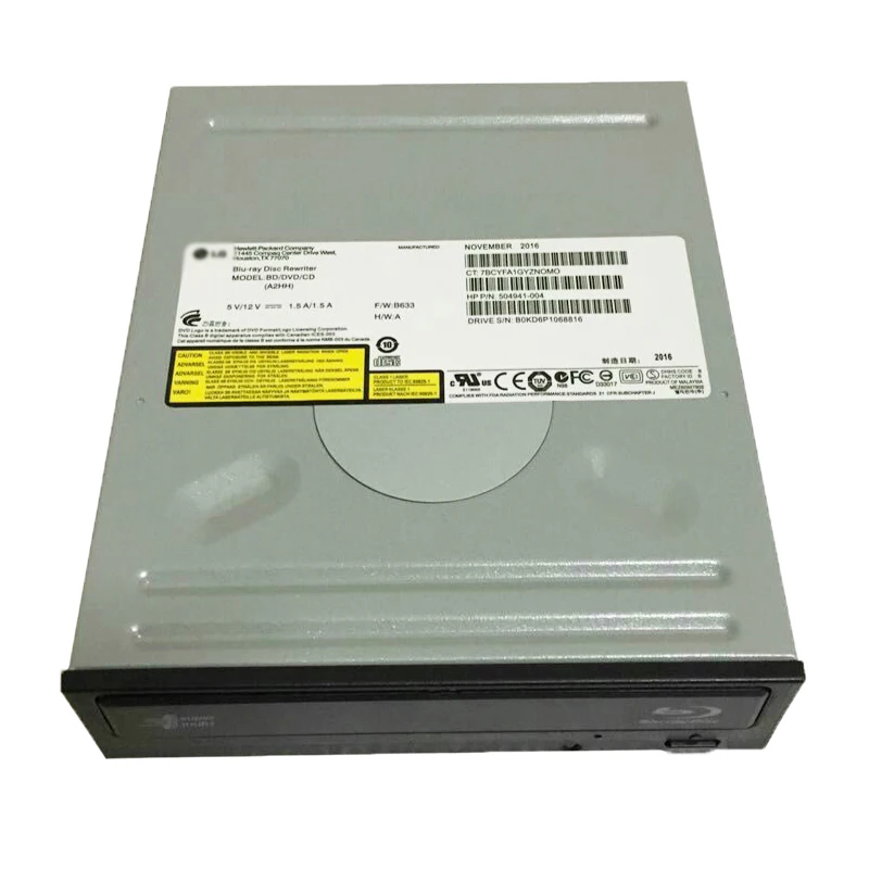 Универсальный Внутренний SATA Blu Ray 12X горелка BD R DL DVD CD RW записывающее устройство