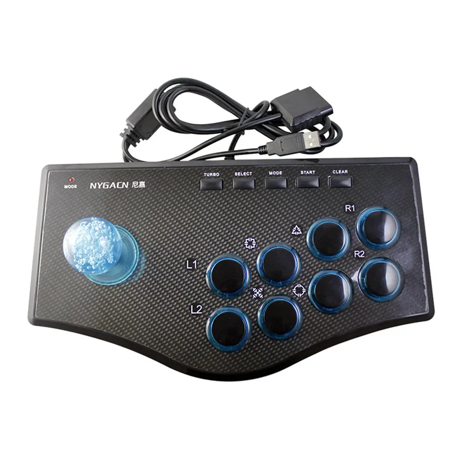 Боевые палки аркадный джойстик игровой контроллер USB для PS2 PS3 ПК Android
