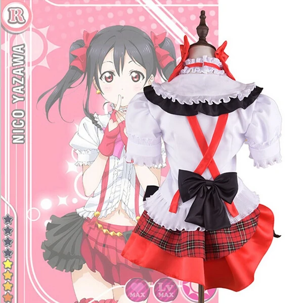 Люблю жить! Карнавальный костюм Nico Yazawa для выступлений на сцене униформа