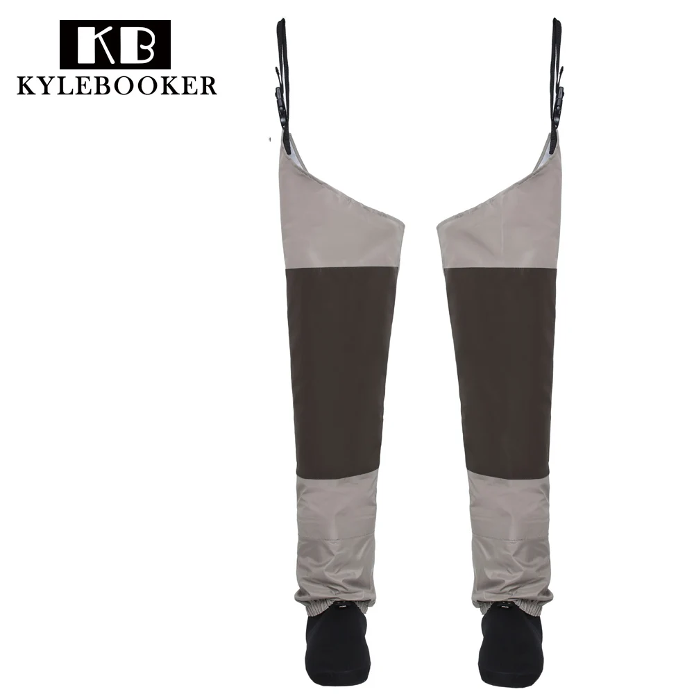 Fly Fishing Waders Hip Wader Breathable Thigh waders Waterproof trousers Leg pants with Stocking foot