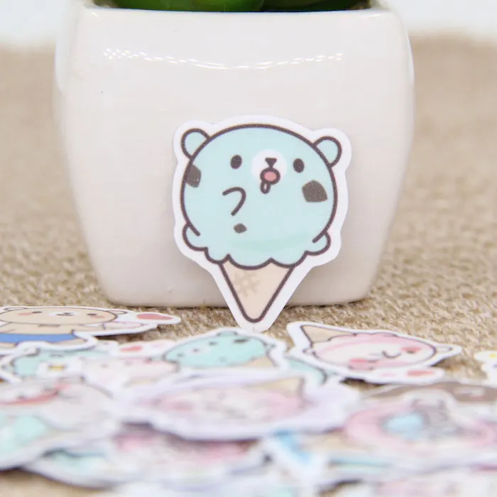 40 шт. милый Iceream мороженое конус Скрапбукинг наклейки DIY крафт стикер фотоальбомы